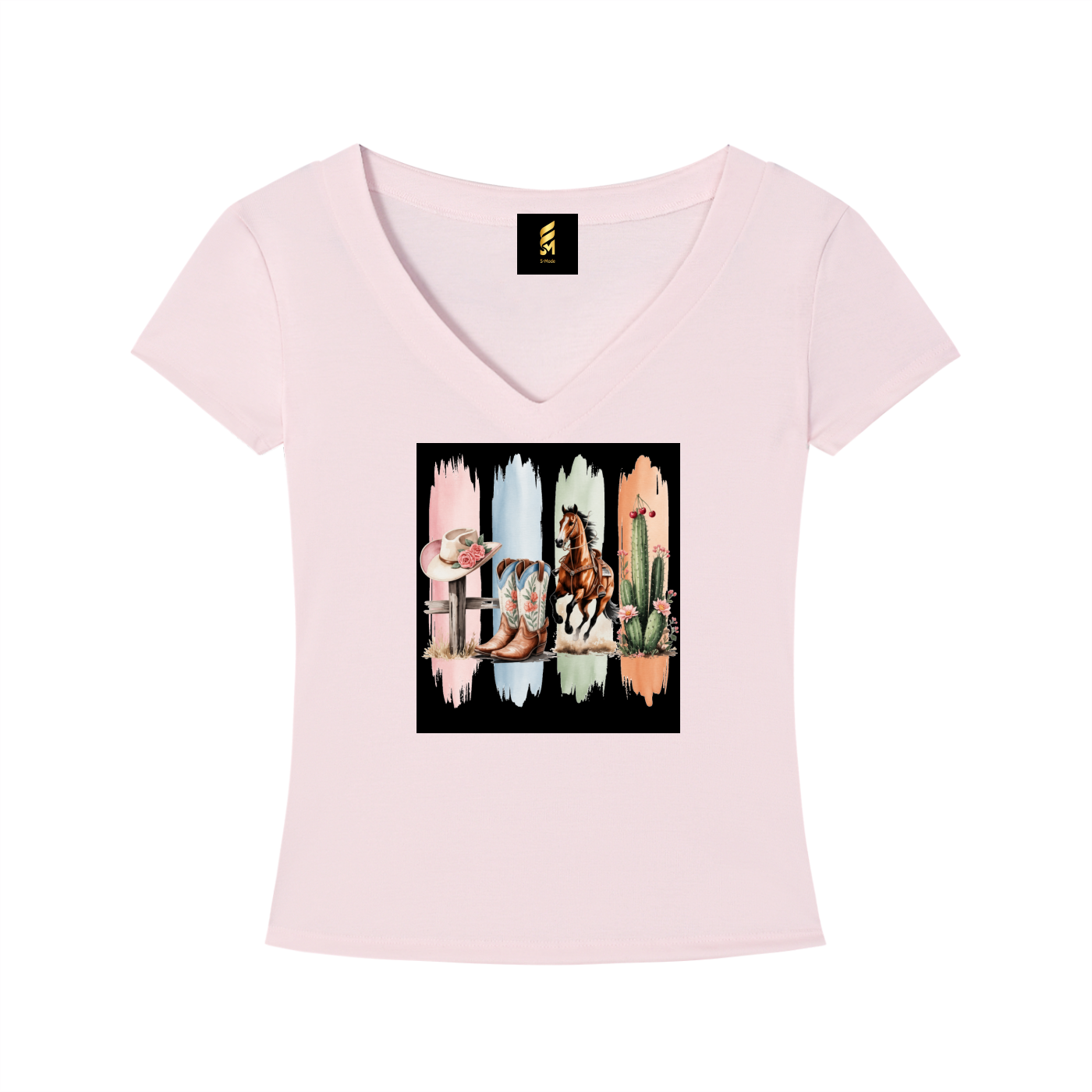 Tencel Slim Fit V-Neck T-Shirt