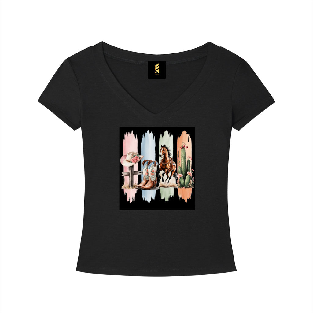Tencel Slim Fit V-Neck T-Shirt