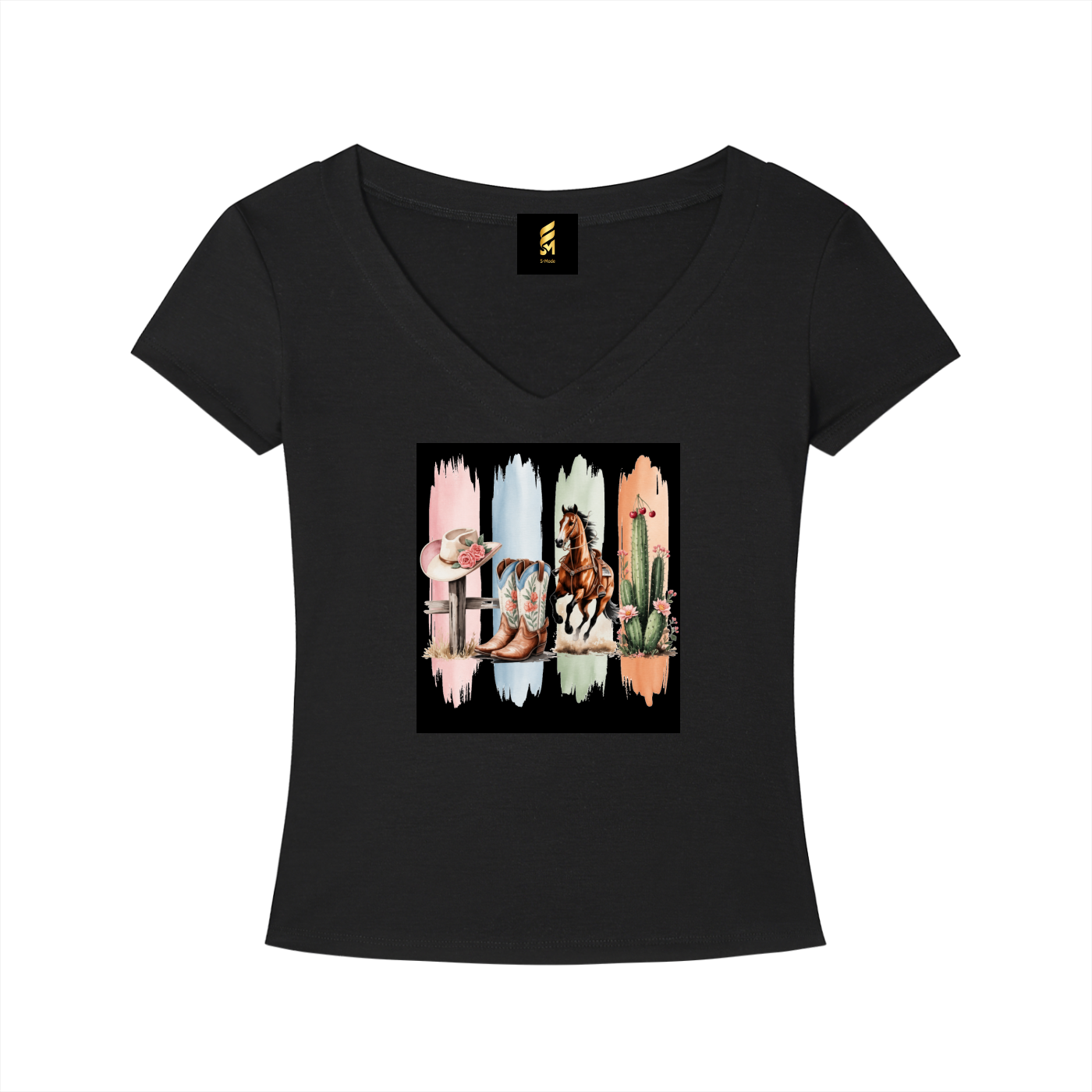 Tencel Slim Fit V-Neck T-Shirt
