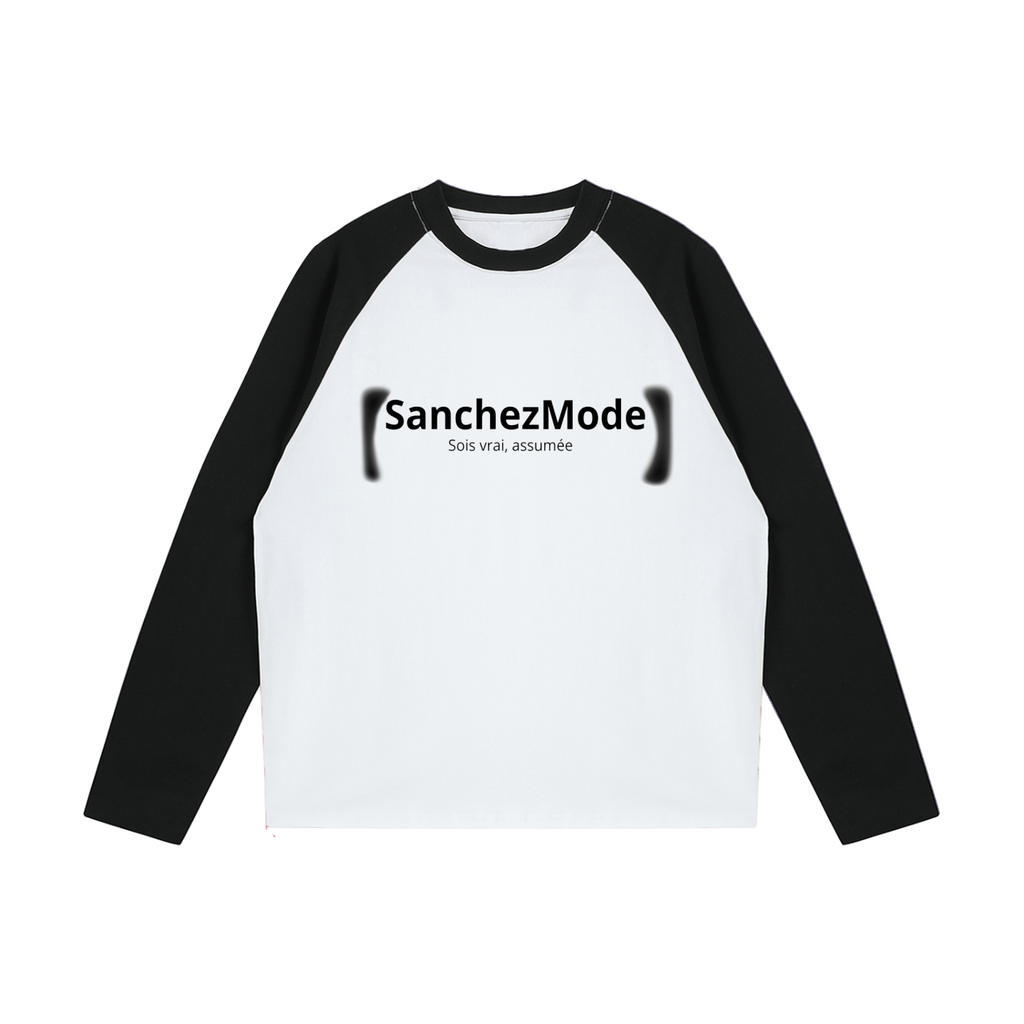 Color-Blocked Raglan Long-Sleeve T-Shirt