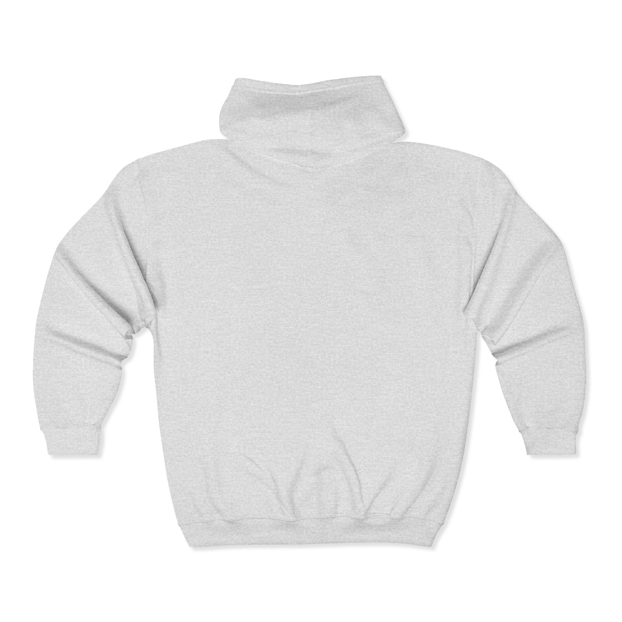 Full-Zip Hoodie with Small Mountain Logo - "SM" Minimalist Outdoor Zip-Up