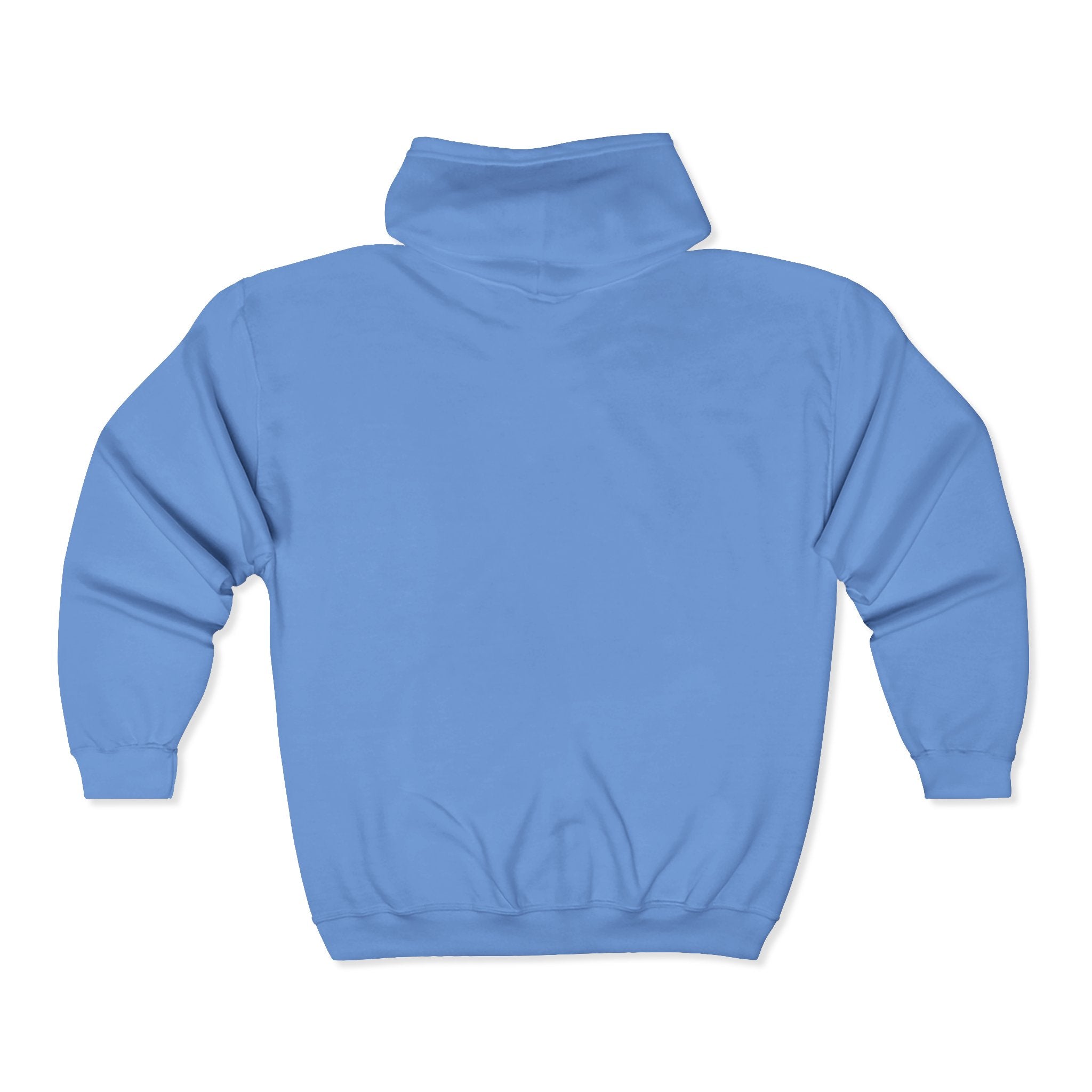 Full-Zip Hoodie with Small Mountain Logo - "SM" Minimalist Outdoor Zip-Up