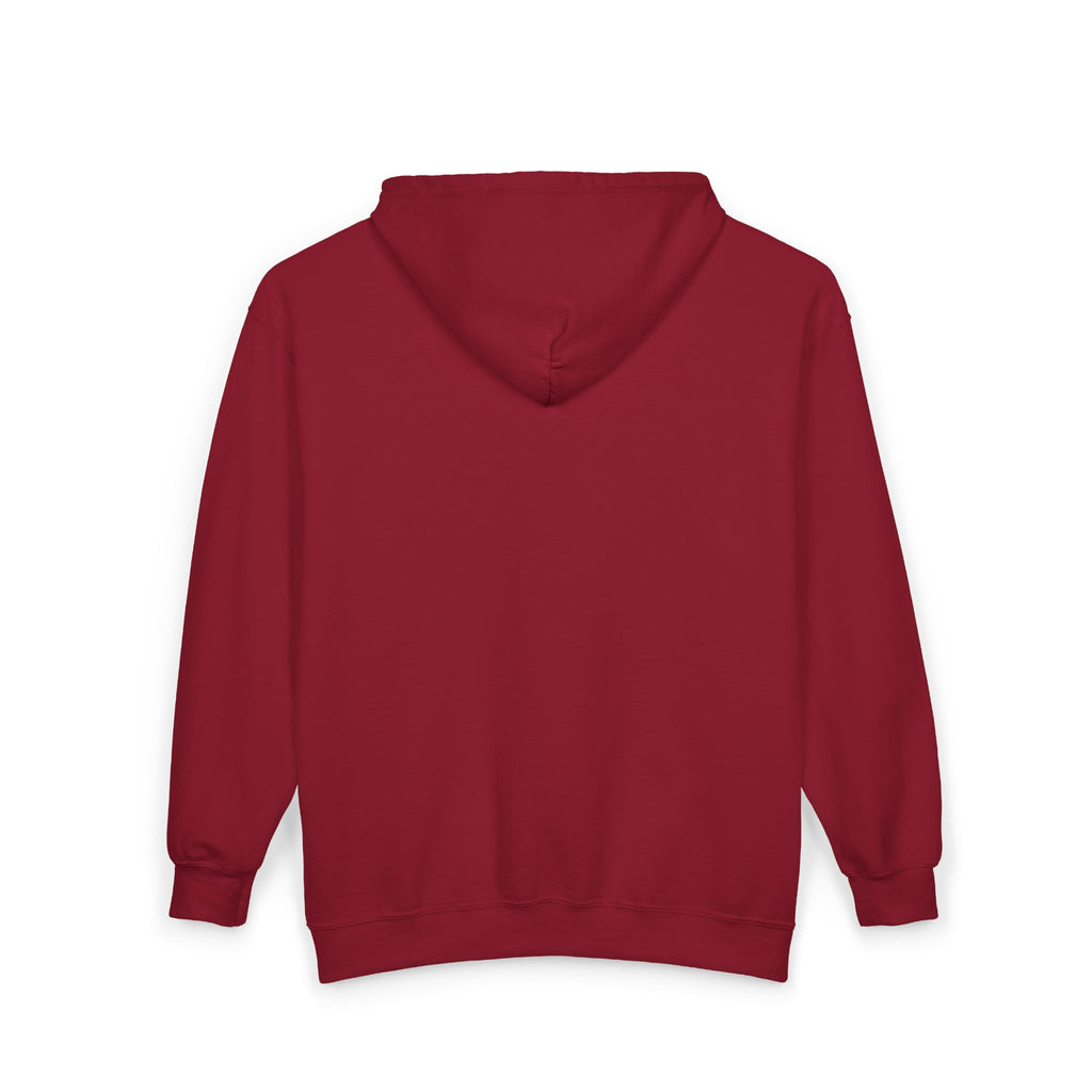 Full-Zip Hoodie with Small Mountain Logo - "SM" Minimalist Outdoor Zip-Up