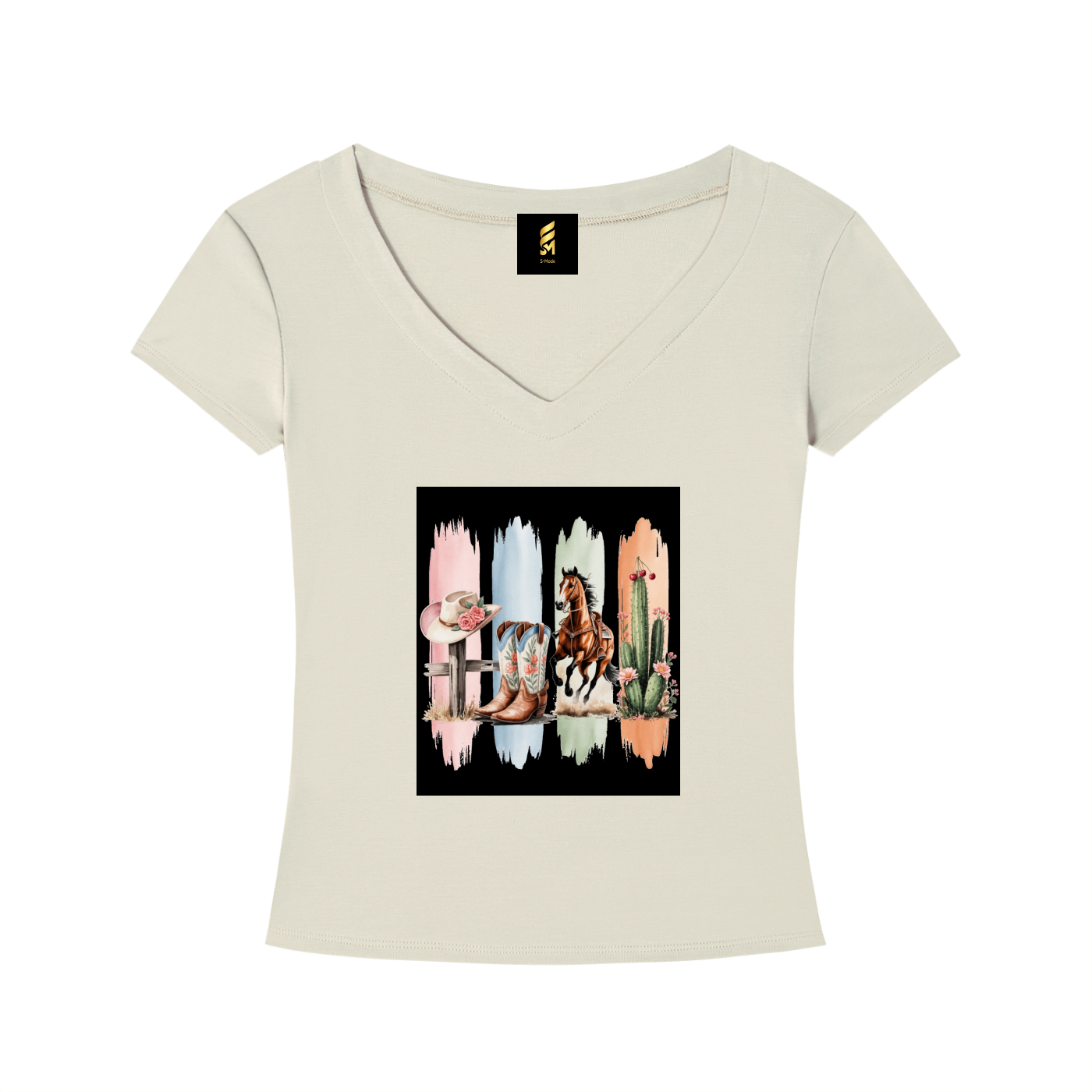 Tencel Slim Fit V-Neck T-Shirt