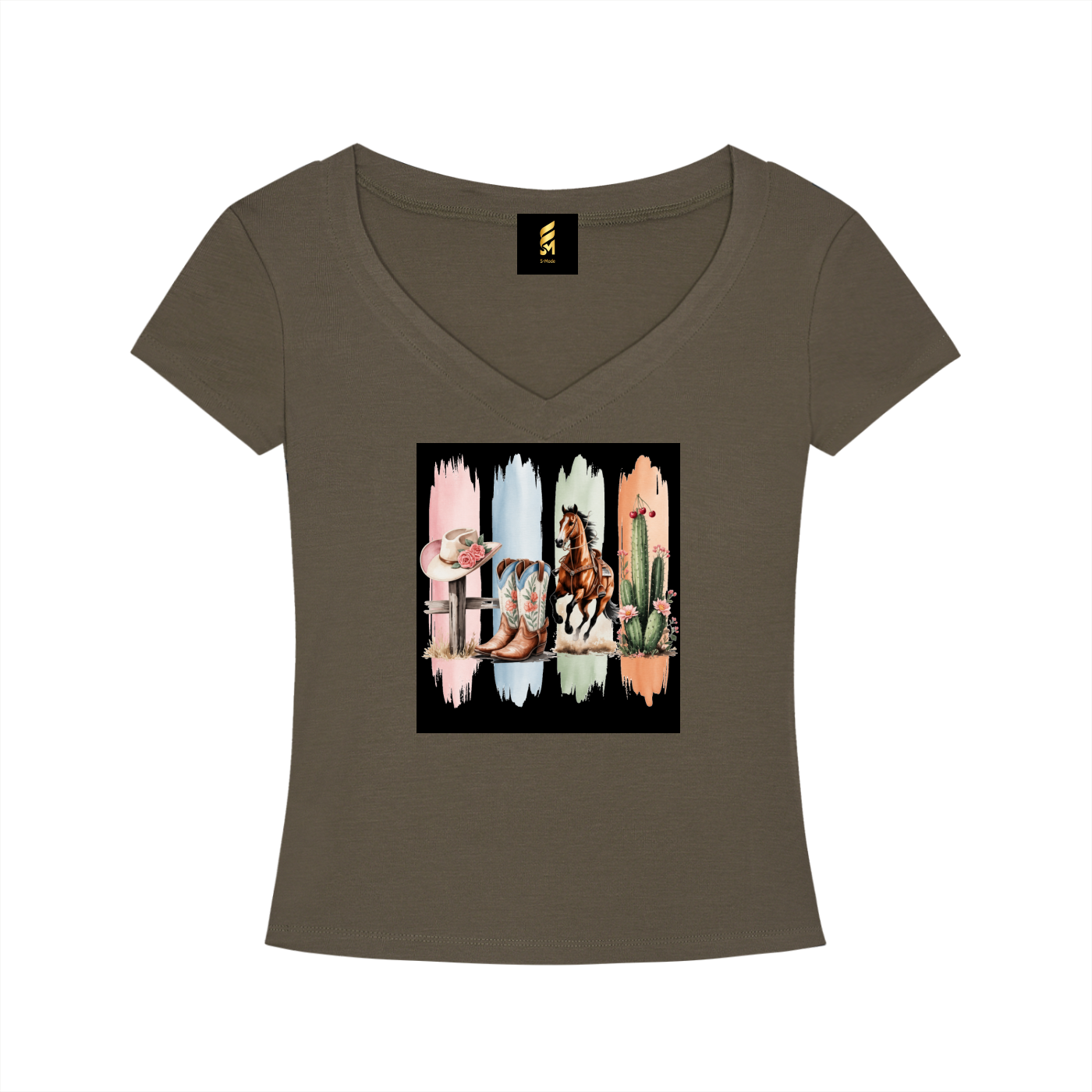 Tencel Slim Fit V-Neck T-Shirt