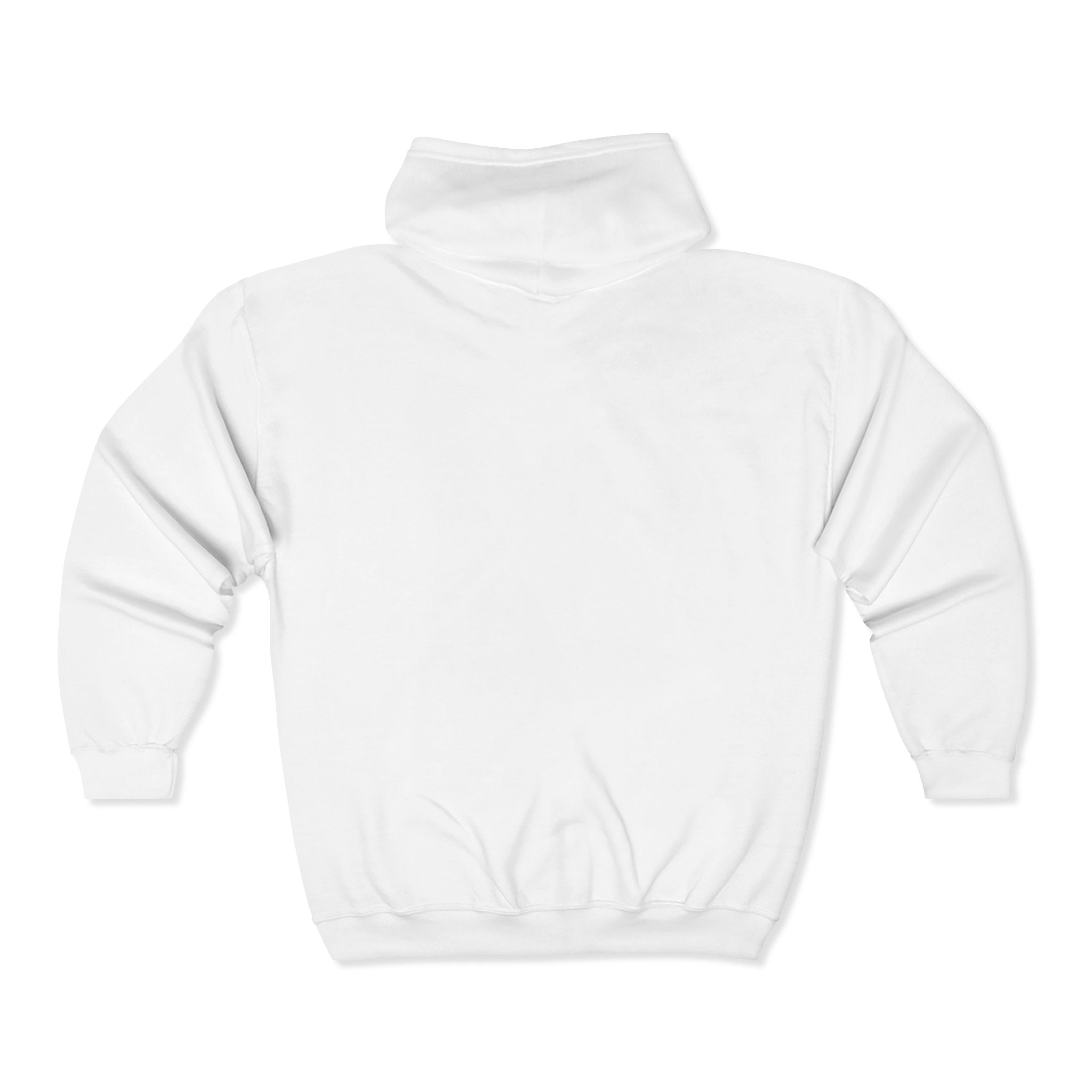 Full-Zip Hoodie with Small Mountain Logo - "SM" Minimalist Outdoor Zip-Up