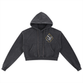 Snow Washed Cropped Hoodie
