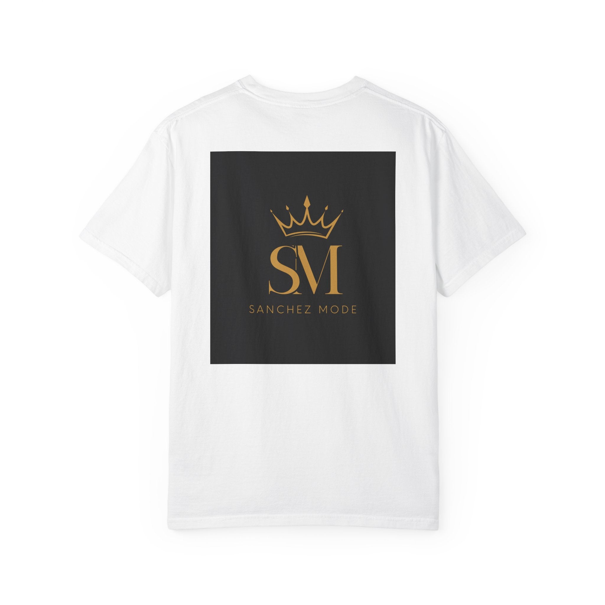 Logo Crown T-Shirt — "SM" Sanchez Moore Back-Print Graphic Tee