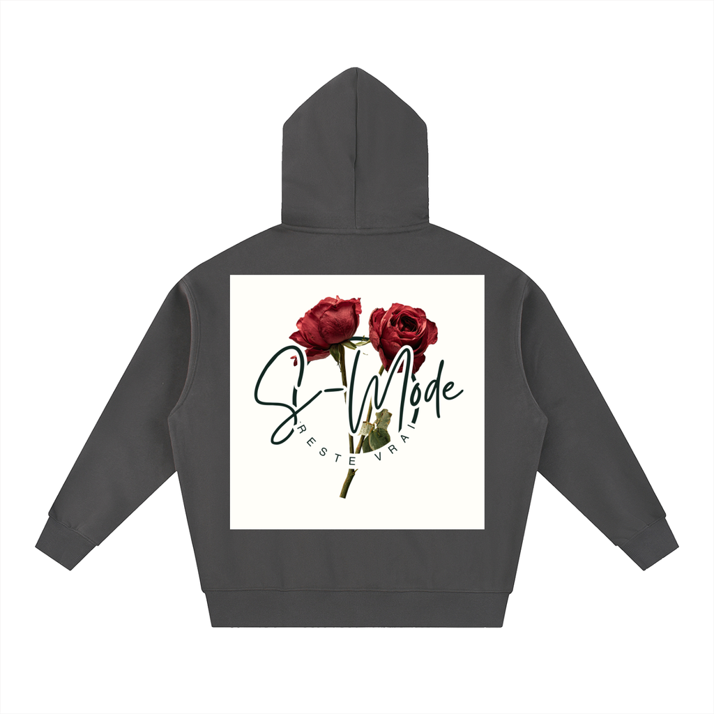 Essential Oversized Fleece Boxy Hoodie (SMode)