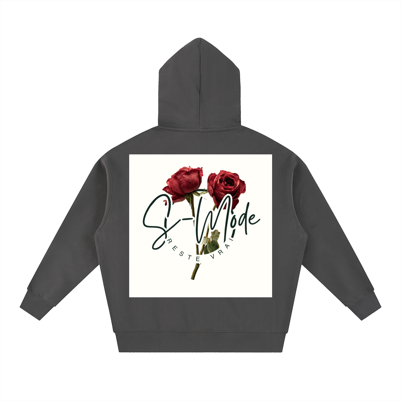Essential Oversized Fleece Boxy Hoodie (SMode)