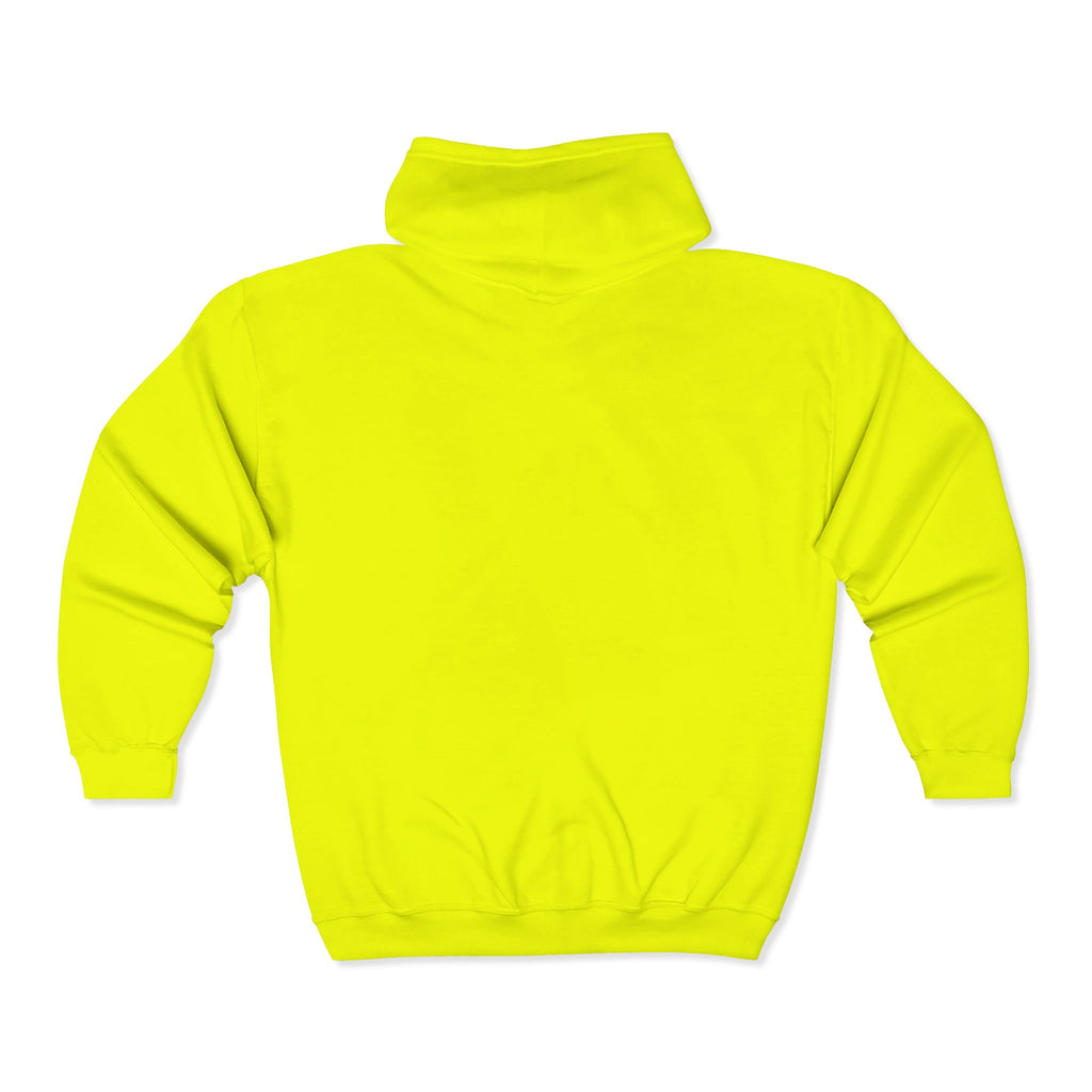Full-Zip Hoodie with Small Mountain Logo - "SM" Minimalist Outdoor Zip-Up
