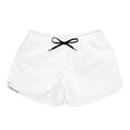 Women's Logo Athletic Shorts — White Casual Shorts with Gold 'Sanchez Mode' Accent