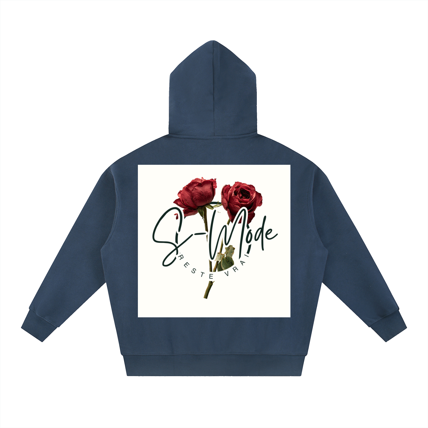 Essential Oversized Fleece Boxy Hoodie (SMode)