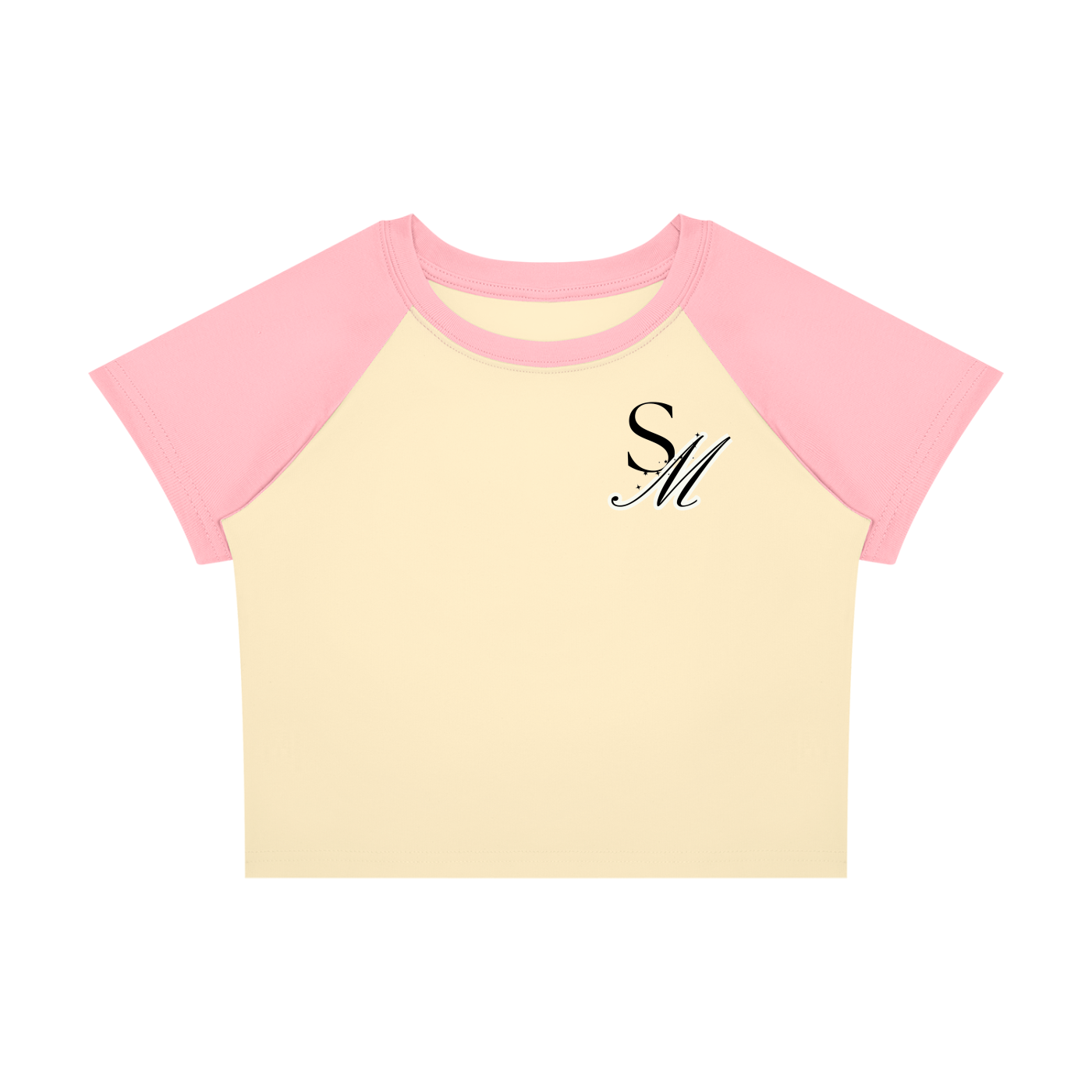 Women’s Raglan Color Block Baby T-Shirt ( Smode )
