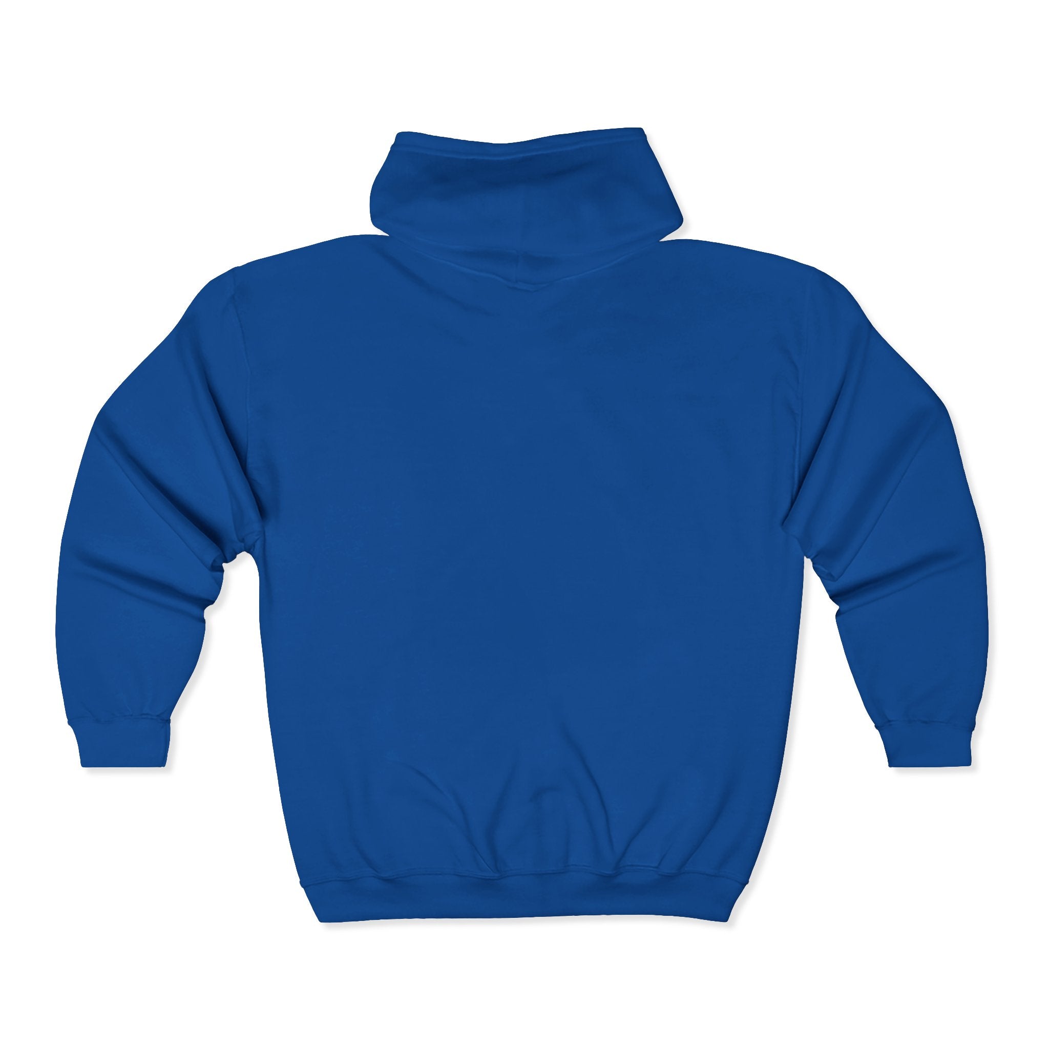 Full-Zip Hoodie with Small Mountain Logo - "SM" Minimalist Outdoor Zip-Up