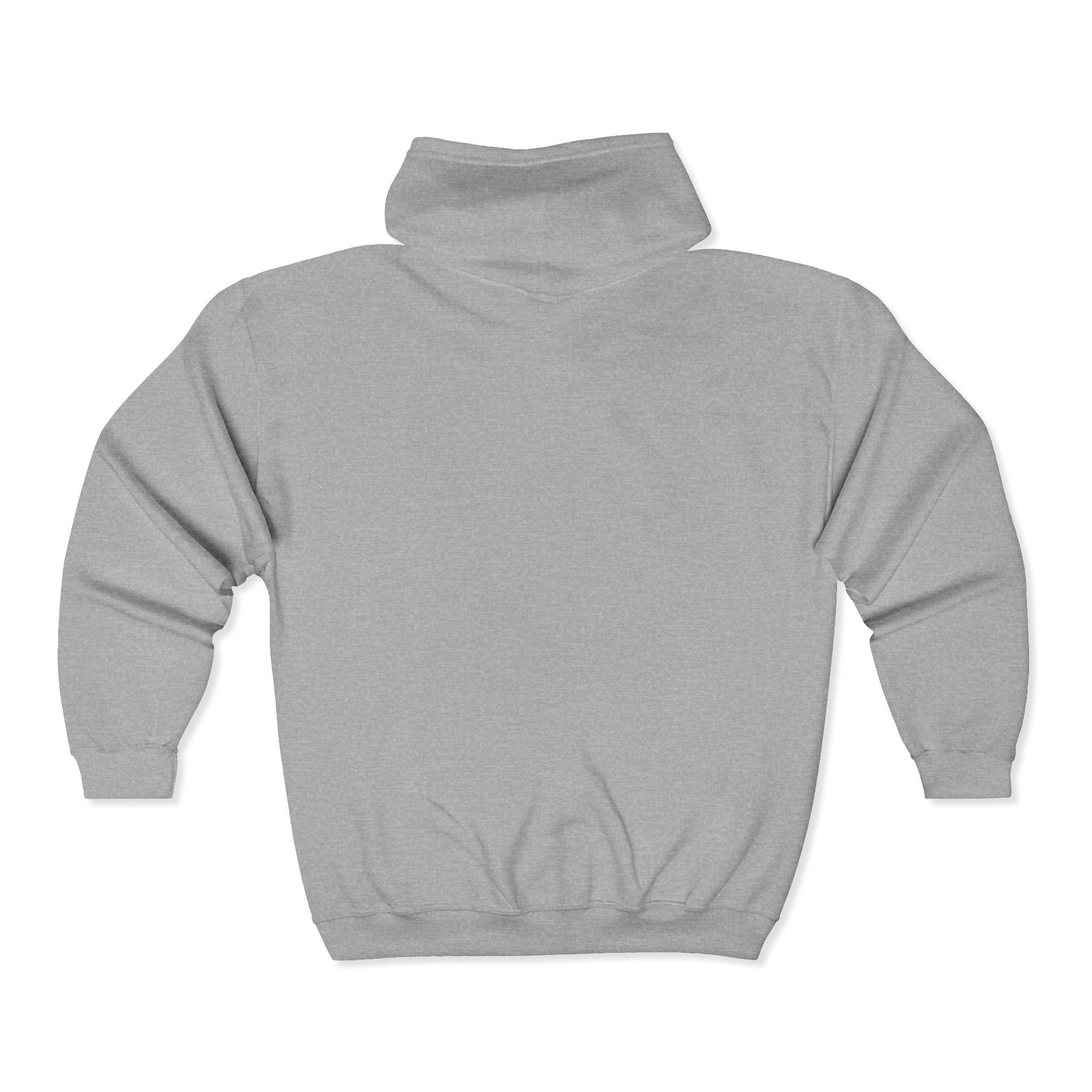 Full-Zip Hoodie with Small Mountain Logo - "SM" Minimalist Outdoor Zip-Up