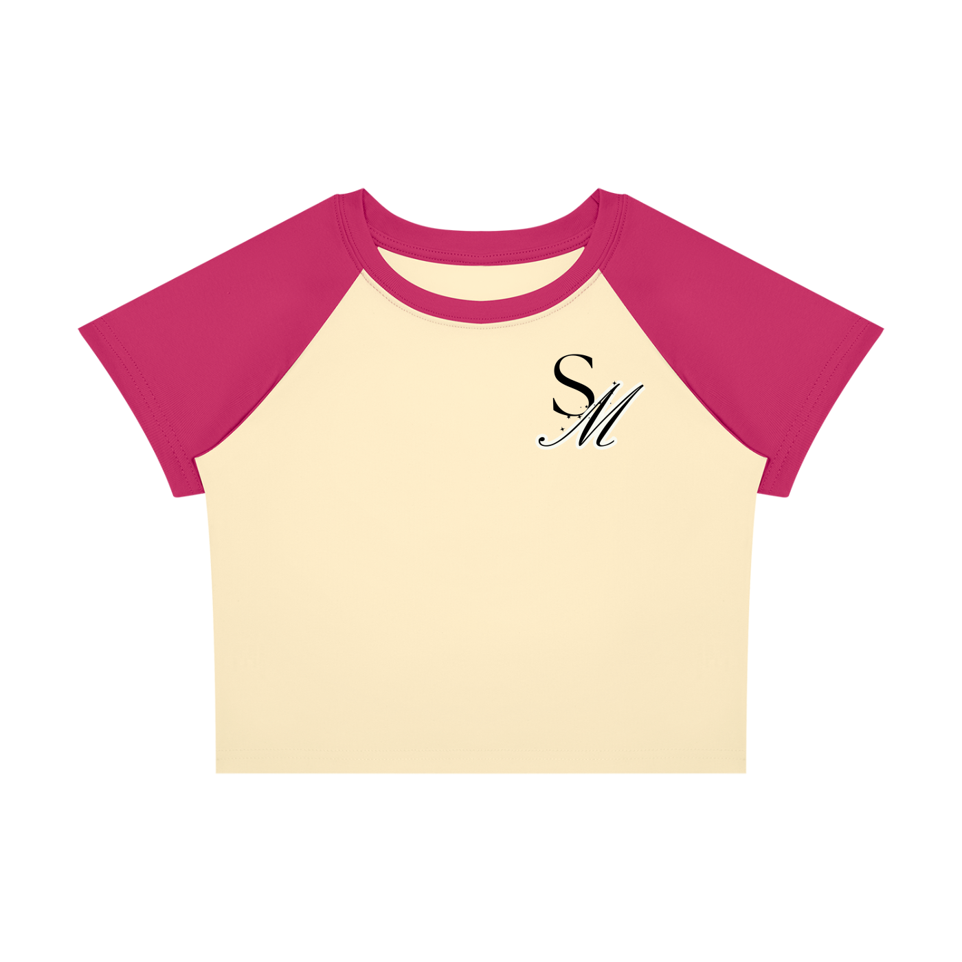 Women’s Raglan Color Block Baby T-Shirt ( Smode )