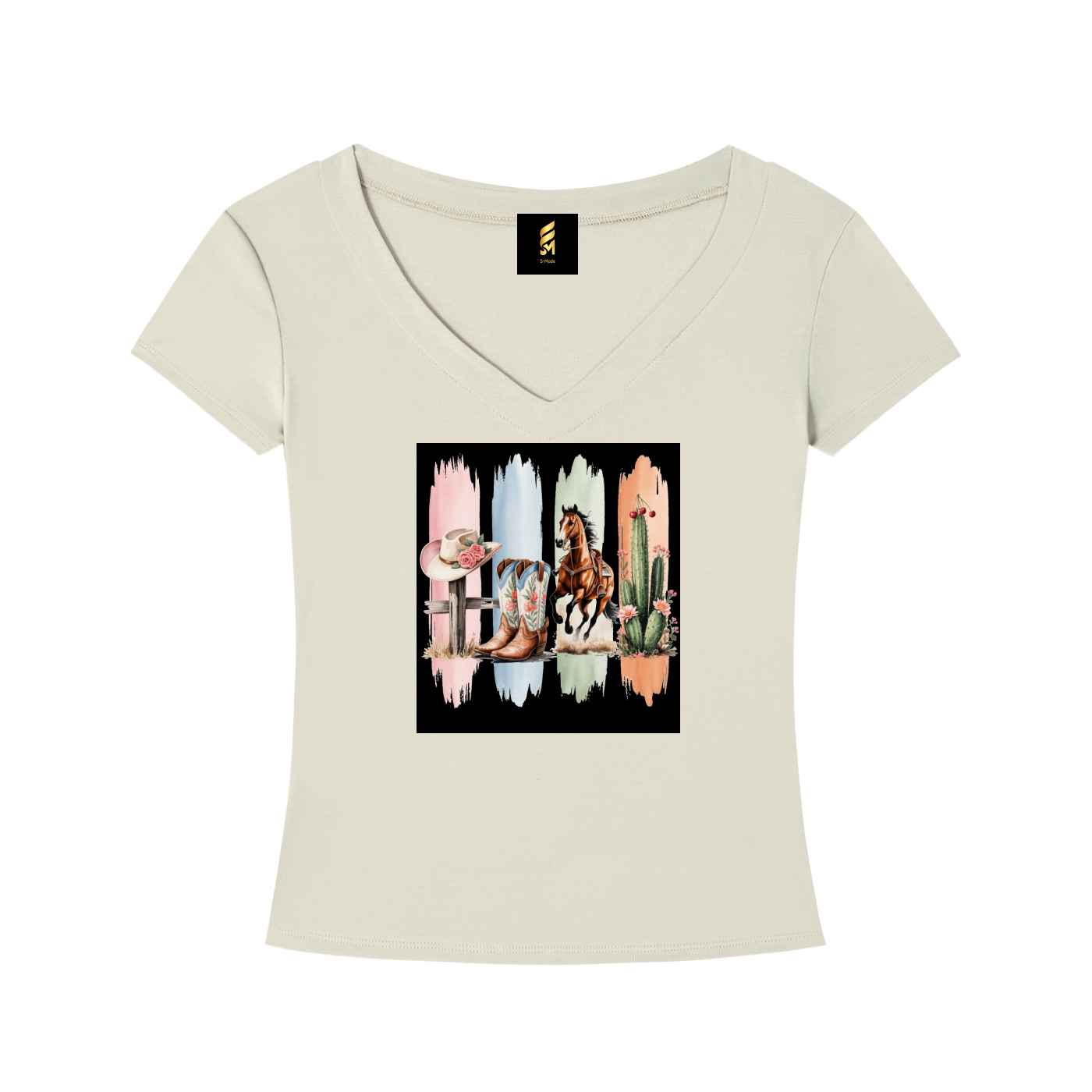 Tencel Slim Fit V-Neck T-Shirt