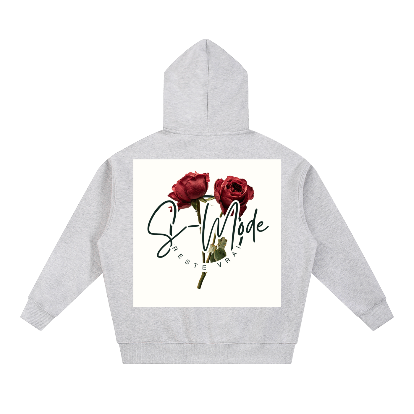 Essential Oversized Fleece Boxy Hoodie (SMode)