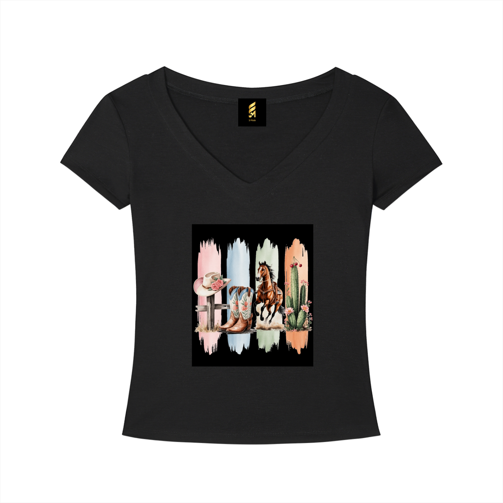 Tencel Slim Fit V-Neck T-Shirt