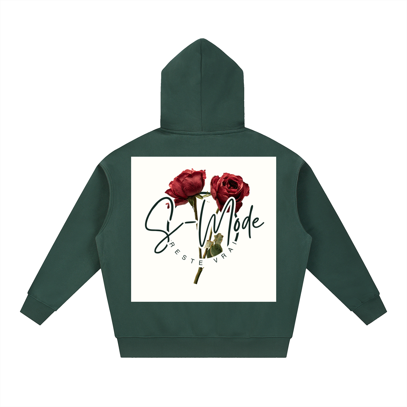 Essential Oversized Fleece Boxy Hoodie (SMode)