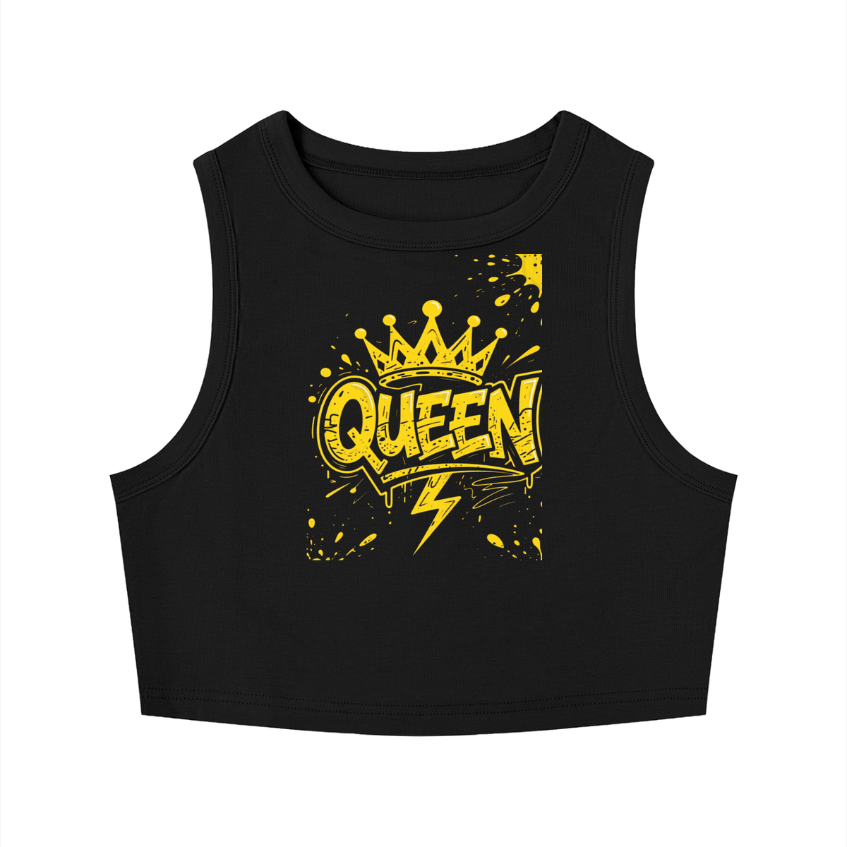 Women's Tight Crewneck Crop Tank Top (Queen smode)