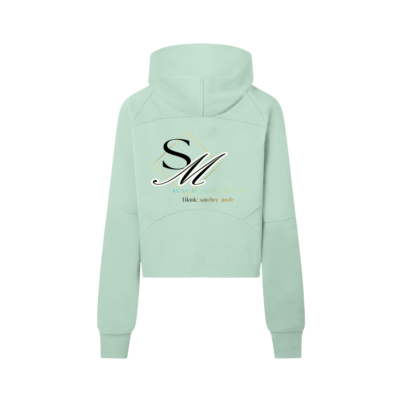 Cropped Half-Zip Hoodie