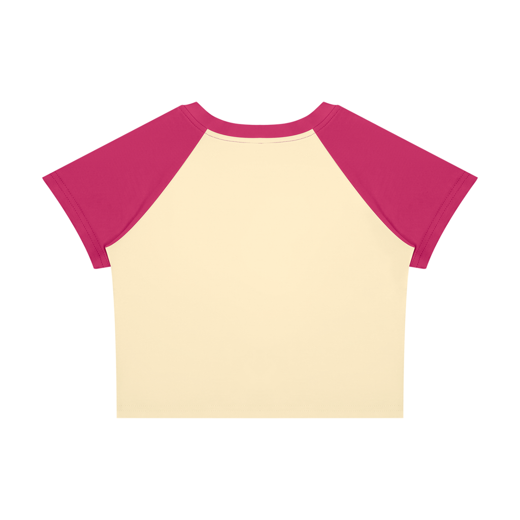 Women’s Raglan Color Block Baby T-Shirt ( Smode )