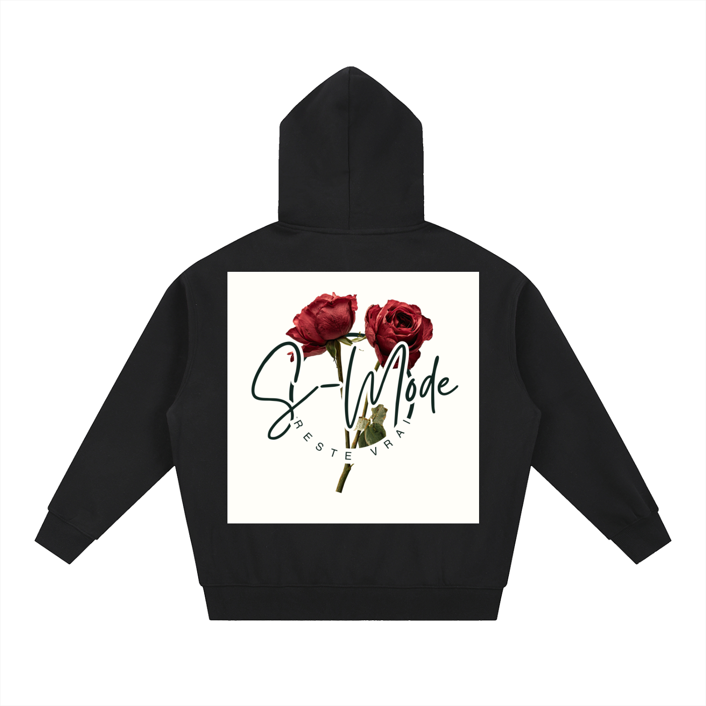 Essential Oversized Fleece Boxy Hoodie (SMode)