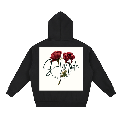 Essential Oversized Fleece Boxy Hoodie (SMode)