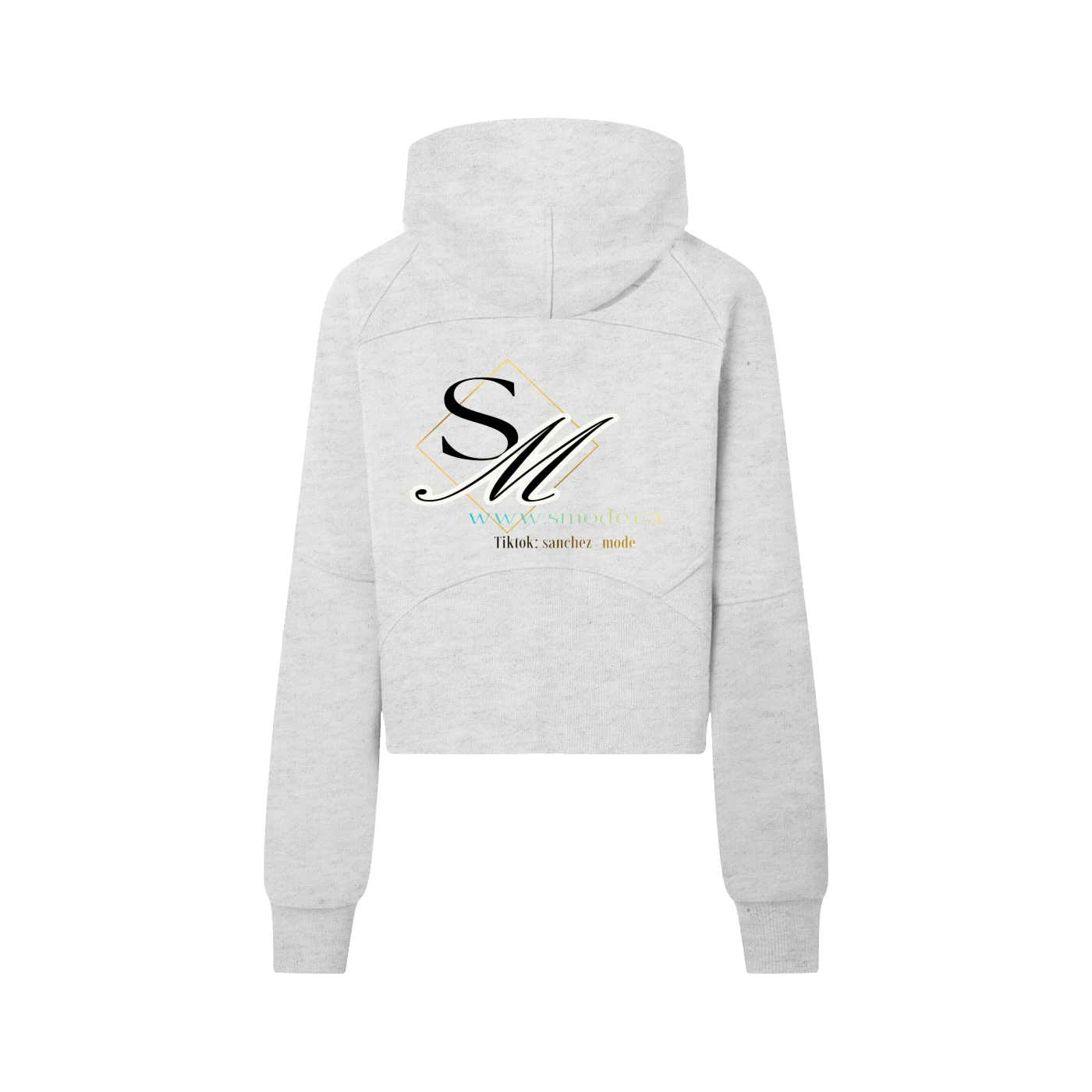 Cropped Half-Zip Hoodie