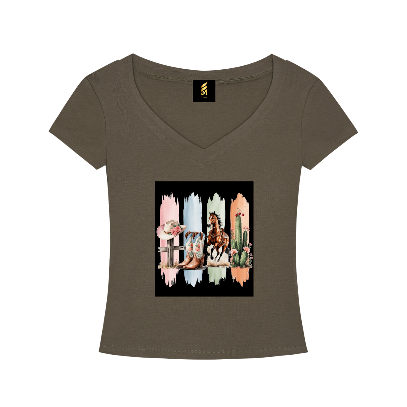 Tencel Slim Fit V-Neck T-Shirt